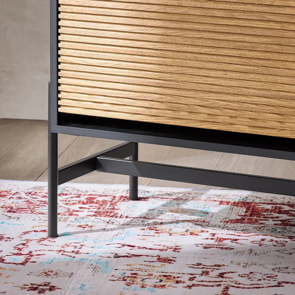 SoBuy HFSR03-SCH Schoenenkast Halmeubel met 1 Lade en 2 Kleppen voor Entree en Hal