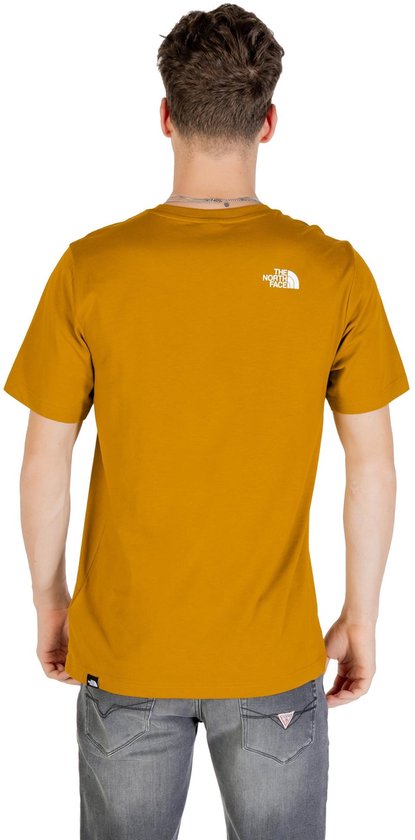 Printed Short Sleeve Round Neck T-Shirt - Camel Shirts