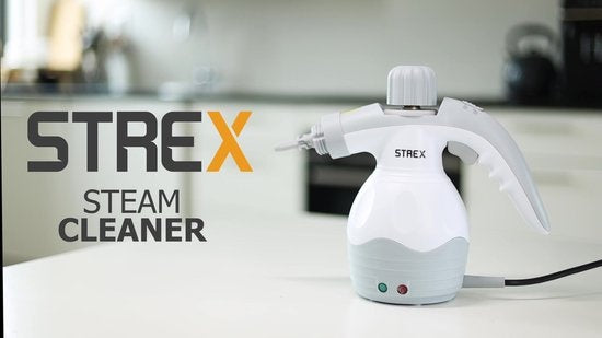 Strex Stoomreiniger Extra Krachtig - 1200W 4bar - Alles-in-één Multifunctionele Handstomer