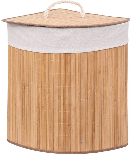 Wasmand Bamboe Hoek 48 Liter - Laundry Basket Corner
