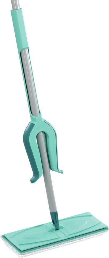 Leifheit Picobello vloerwisser M Micro Duo met steel - 33 cm wisbreedte - turqouise - grijs