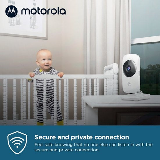 Motorola Nursery Babyfoon - VM482 - Baby Monitor met Camera - Infrarood Nachtvisie - Digitale Zoom - Temperatuurbewaking - Wit