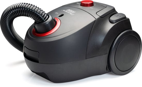 Bestron Stofzuiger met zak - ABG450ZRE - HEPA 12 - Bereik 7,5 m - Incl. 3 stofzuigerzakken - Rood/Zwart - 5 jaar garantie