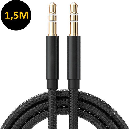 ThunderGold Aux kabel - Audiokabel 3,5 mm - Jack kabel - Male to Male - 1,5 meter