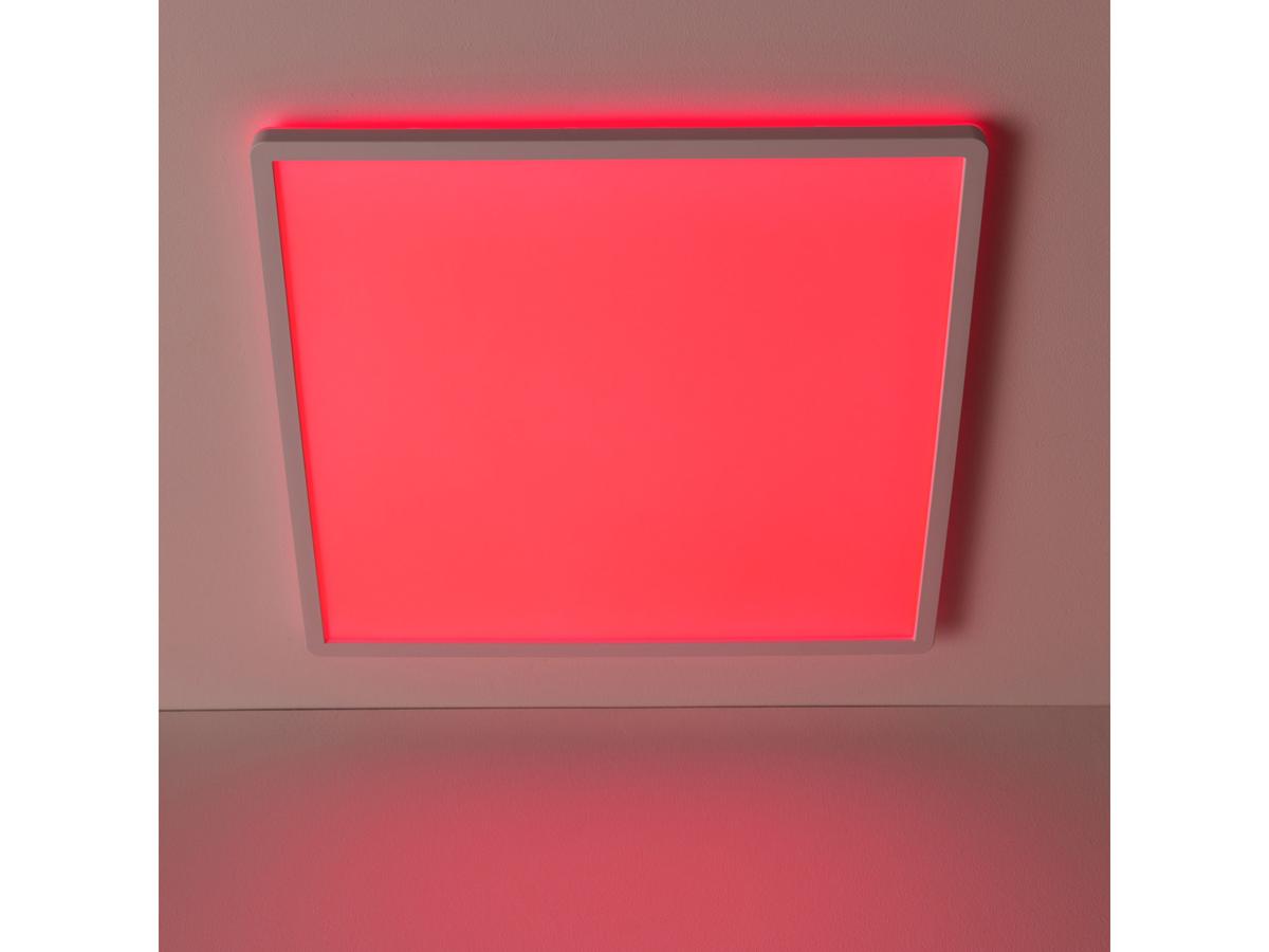 Brilliant Tanida LED-Plafondlamp - RGBW Kleuren - Vierkant Model - 23W, 3000 lm, 4000K