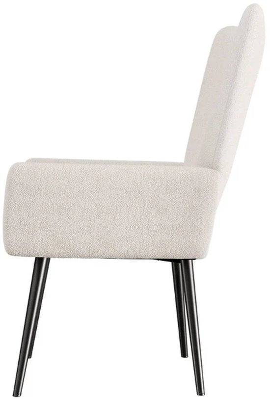 Oorfauteuil / Relaxfauteuil Odense - Beige - Bouclé Stof