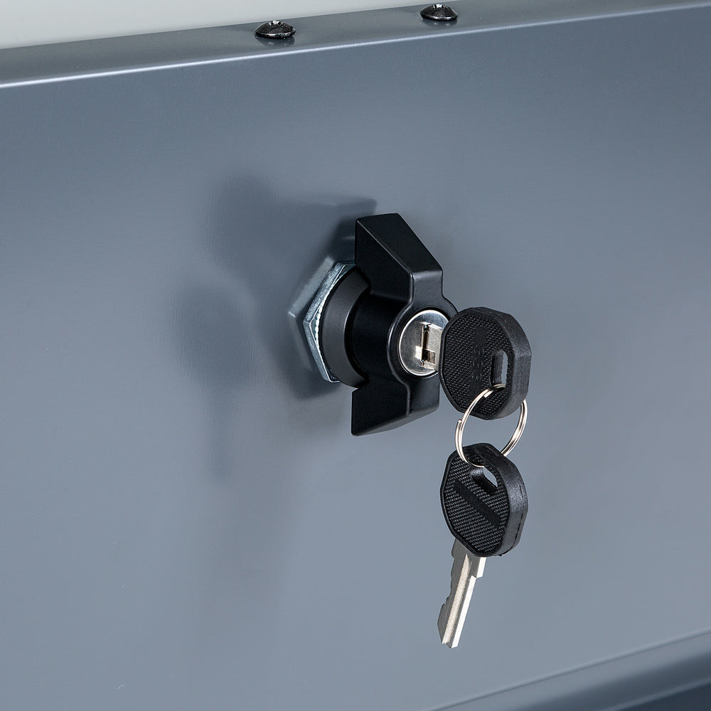 Gardebruk Opbergbox staal met slot - 120 x 62 x 63 cm - weerbestendig