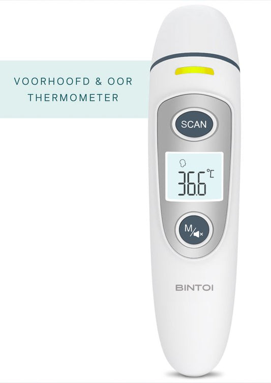 Bintoi® X200 - Thermometer voorhoofd - Oorthermometer - Koortsthermometer