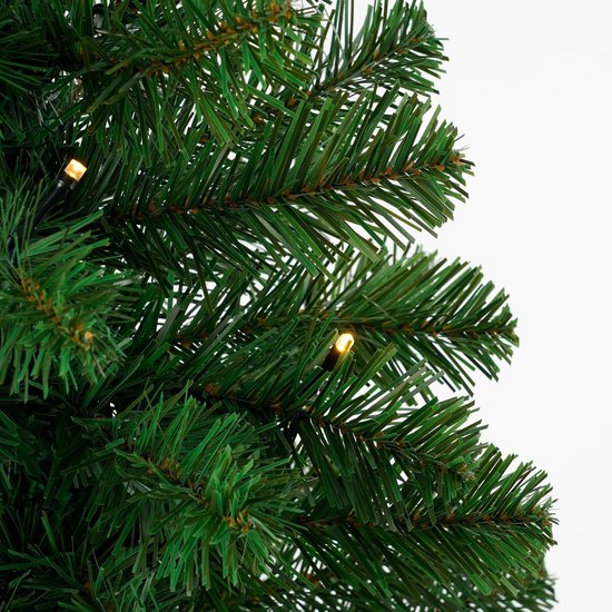 Black Box Trees Norton Kunstkerstboom in Pot met LED Verlichting - H90 x Ø50 cm - Groen