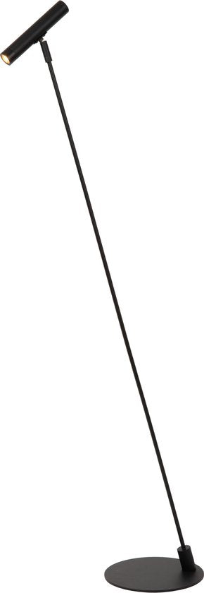 Lucide ALEC - Vloerlamp - LED 3 StepDim - G9 - 1x3W 2700K - Inclusief omwisselbare ringen - Zwart
