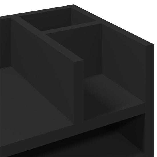 vidaXL - Bureau - organiser - 44,5x24x25 - cm - bewerkt - hout - zwart