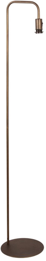 Vloerlamp brons 152 cm Hoog Stang 4737BR met E27 fitting, zonder kap - Mexlite, Tijdloos Metaal Design