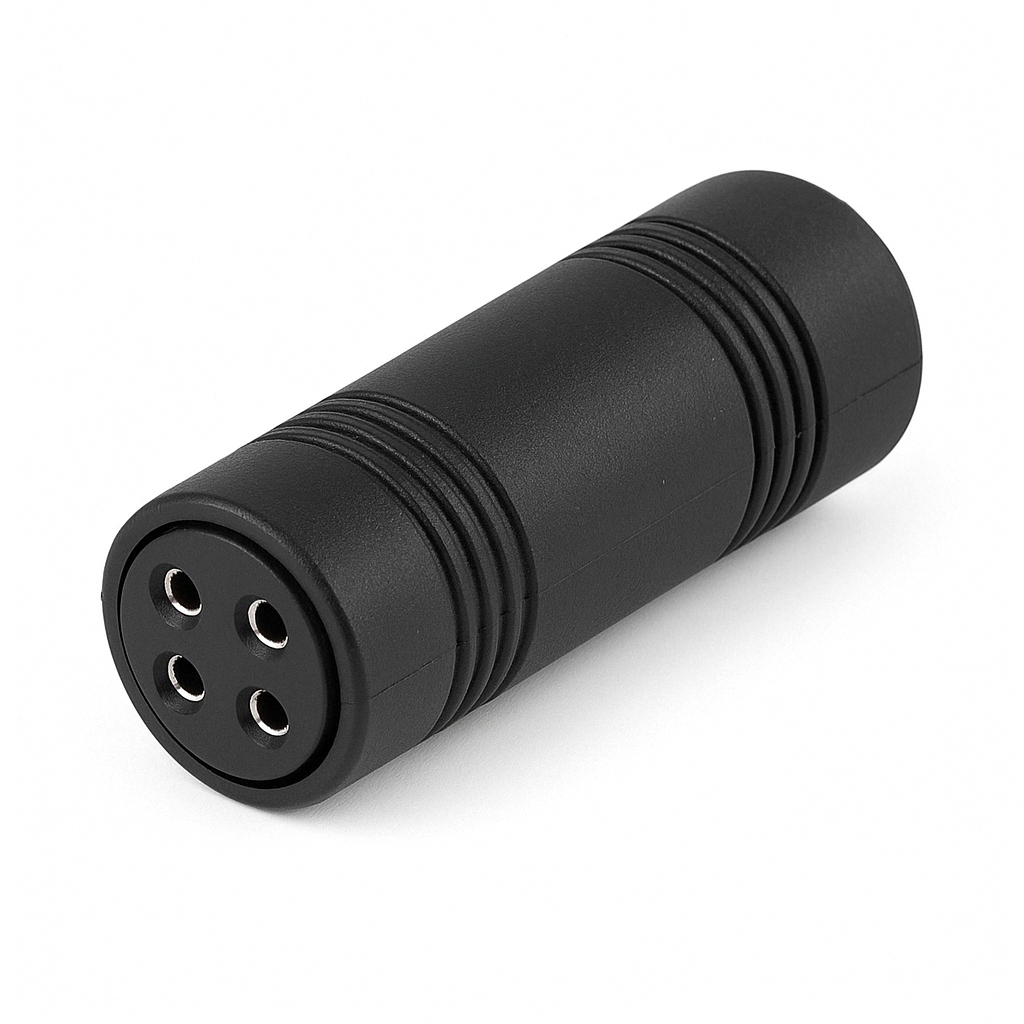 Luidspreker Adapter 4-Pins Vrouwelijk naar 4-Pins Vrouwelijk – XLR Stijl Audio Connector