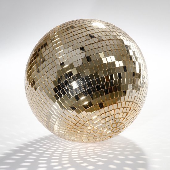 Mica Decorations Kerst Discobal - Ø30 cm - Champagne