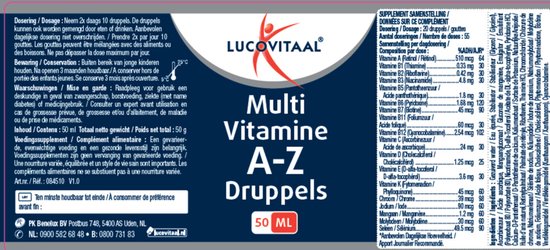 Lucovitaal Multi A-Z Druppels 50 ml