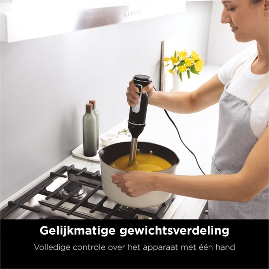 Ninja 3-in-1 Multifunctionele Mixer Set - Staafmixer - Handmixer - Hakmolen - 850 Watt - 700 ml - RVS - CI100EU
