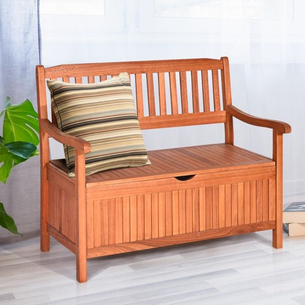 Coast Houten Tuinbank met Opbergruimte - 107 x 59 x 90 cm
