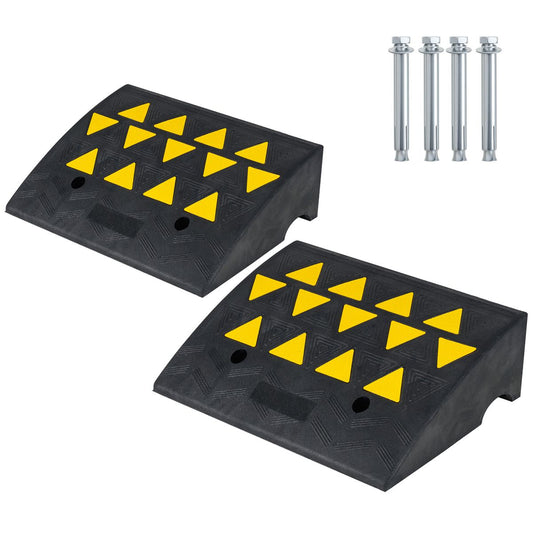 Coast Drempelhulpset - 15 ton draagkracht - antislip rubber - zwart/geel - 49 x 37 x 16 cm
