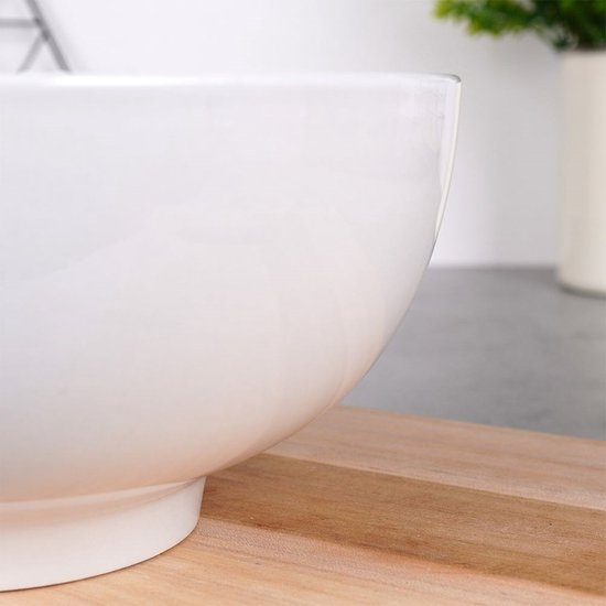 Schaal Porselein Wit 20 cm, 1,6 l - Fruitschaal - Serveerschaal - Schaaltje