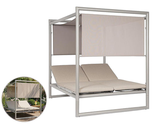 Bizzotto Konnor Rastin Daybed - Elegant Design - 200 x 90 cm - Naturel Hout