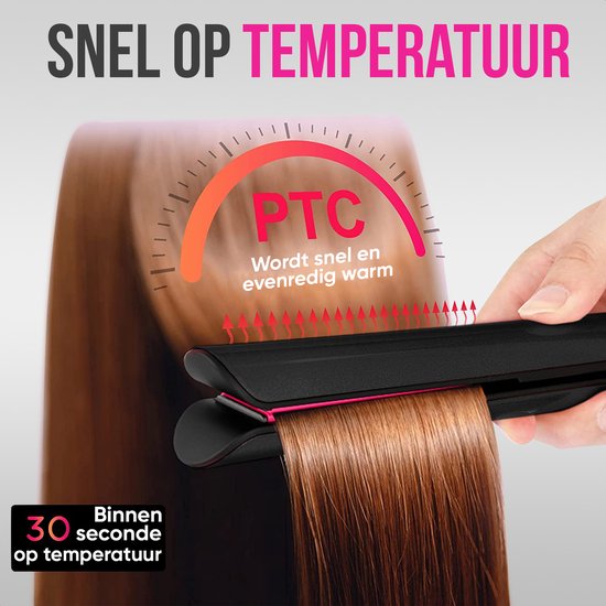 Strex Stijltang Krultang 2-in-1 - Keramische Stijltang voor Kort & Lang Haar - 120-230°C