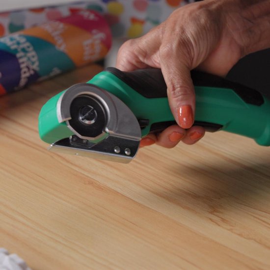 Hammersmith SharpSpin - Draadloze universele snijder - Elektrische schaar - Kartonsnijder - Rolmes - Accuschaar - Snijdt leer, PVC, tapijt, karton en meer