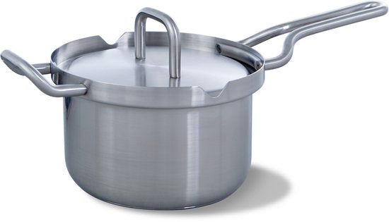 BK Q-linair Master steelpan 16 cm met deksel