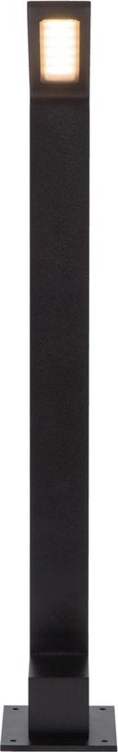 Lucide LAWFORD - Sokkellamp - LED - 1x6W 3000K - IP54 - Zwart