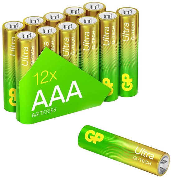 GP Ultra AAA batterij (potlood) Alkaline 1.5 V 12 stuk(s)