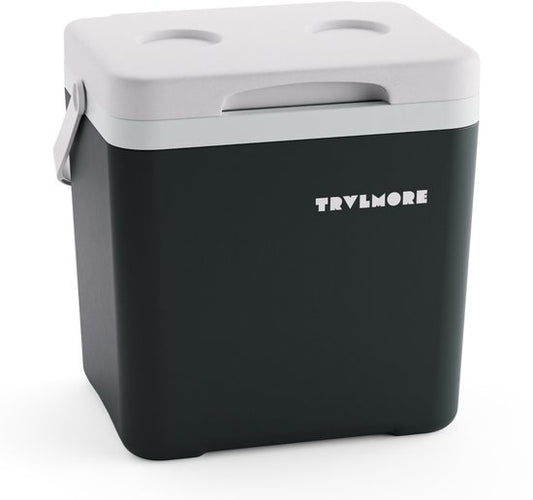 TRVLMORE Koelbox 14L - 47 Uur Koeling - Frigobox - Inclusief Koelelement - Koelbox Klein - Antraciet