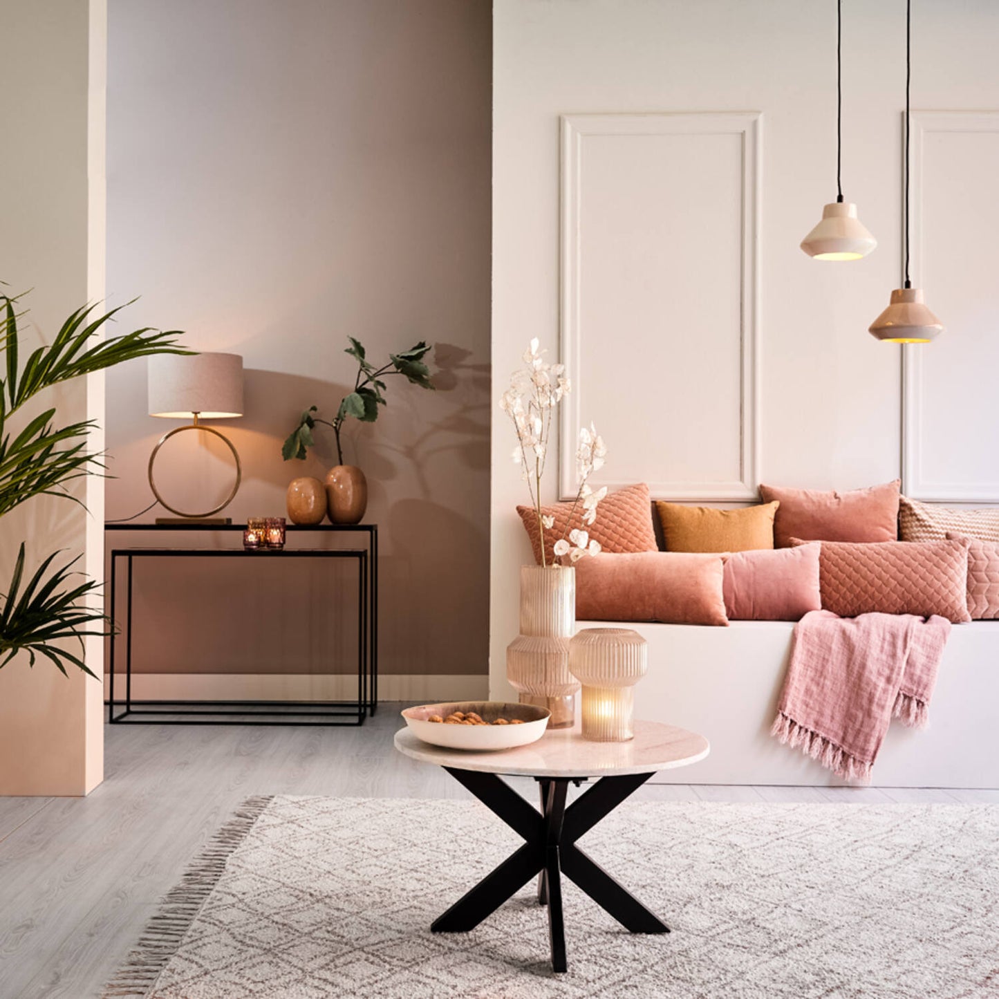 Light & Living Liva Lampvoet - Metaal - Rond - 40x13x52cm - Goud