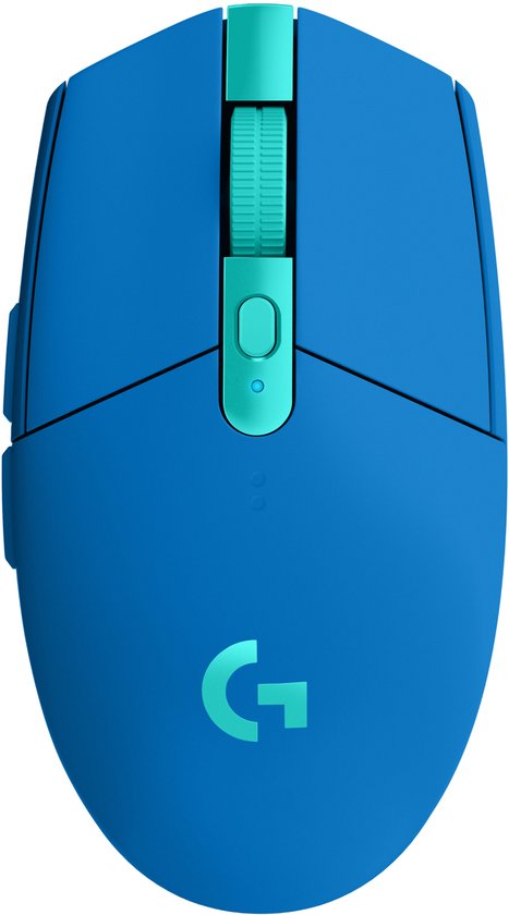 Logitech G305 Lightspeed Gaming-muis Bluetooth Optisch Blauw 6 Toetsen 12000 dpi Verlicht, Ergonomisch