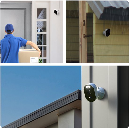 Reolink 2K 4MP Compacte Beveiligingscamera voor Buiten, 2,4/5 GHz WiFi, Detectie van Personen/Voertuigen/Dieren, Nachtzicht in Kleur