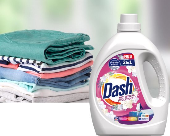 Dash 2w1 - Wasmiddel - Kleurbescherming - 50 Beurten - 2,25l