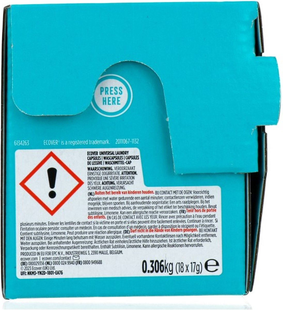 Ecover Wascapsules Universal Lilac & Rescued Rose - 18 Wasbeurten
