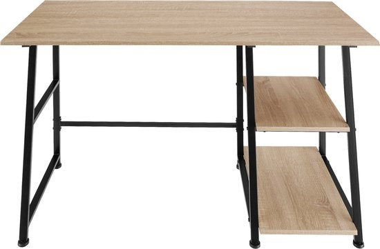 tectake® - Bureau Paisley 120x50x73,5cm - indrustrieel - lichtbruin - 404697
