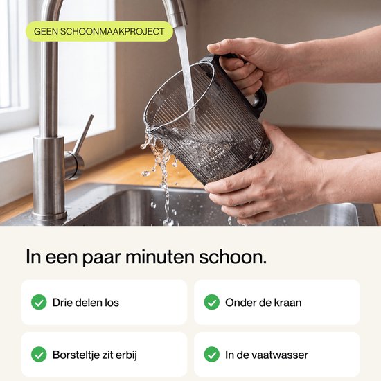 Safecourt Kitchen Slow Juicer XXL - krachtige motor [Pre-cutter & Cold-press technologie] - eenvoudige reiniging - BPA-vrij - sapcentrifuge Zwart