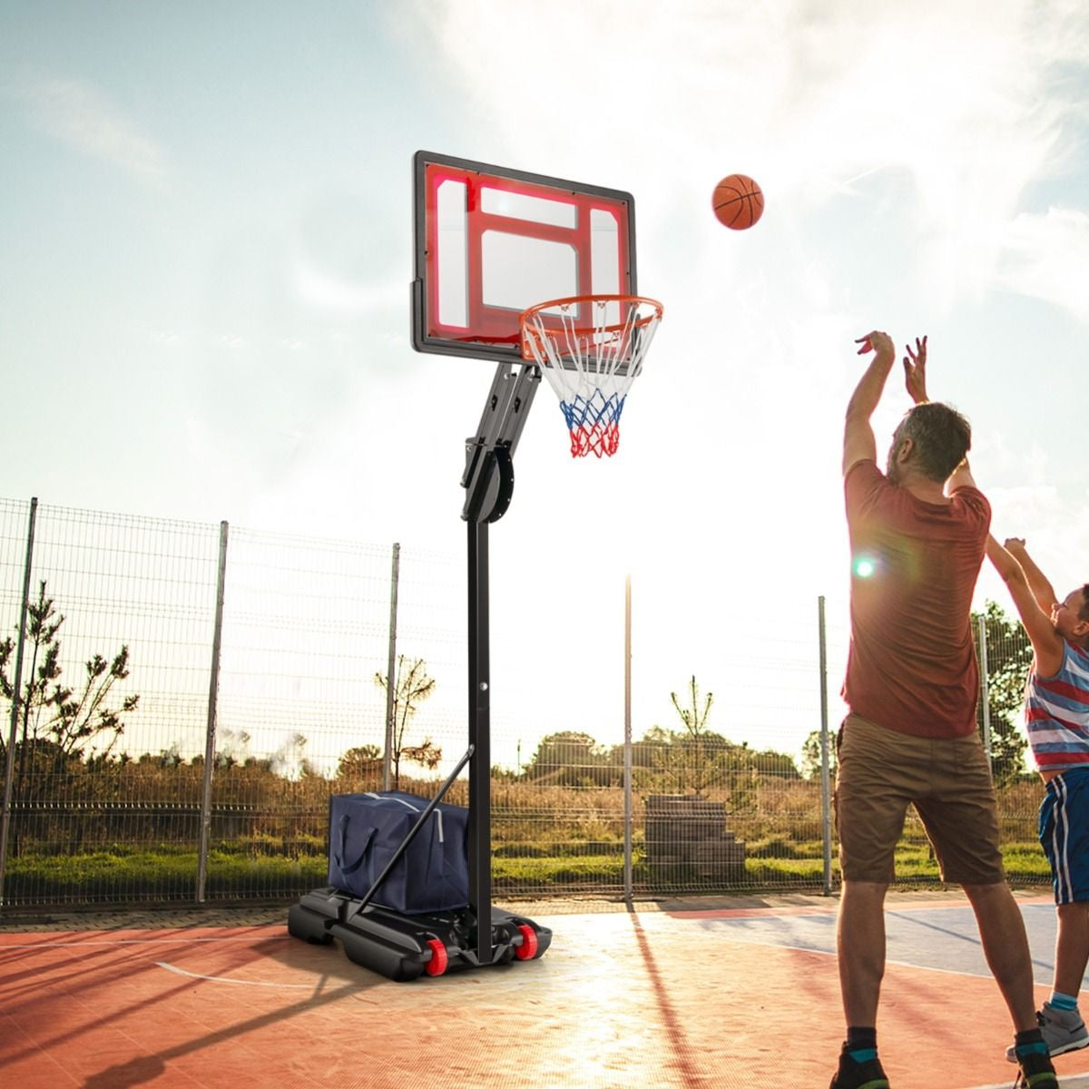 Coast Basketbalring Met Standaard - In Hoogte Verstelbaar - 228-265 cm