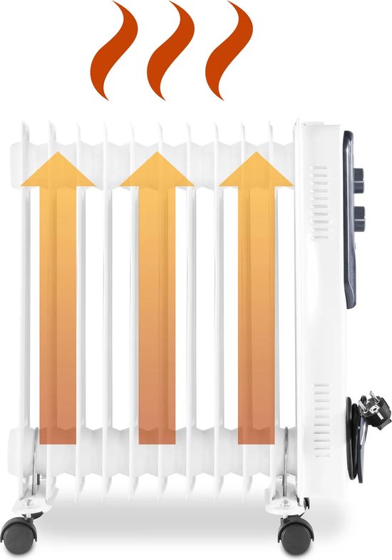 TROTEC Oliegevulde elektrische radiator TRH 21 E - 3 warmtestanden - 8min opwarmen - vorstbeschermingsfunctie