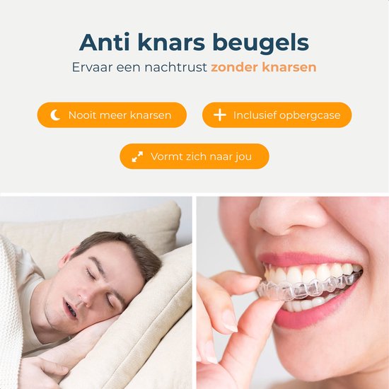 Alyze Knarsbitje 4 pack - Anti Knarsbitje - Tandenknarsen Bitje - Nachtbeugel - Gebitsbeschermer Volwassenen - Gebitsprotectie