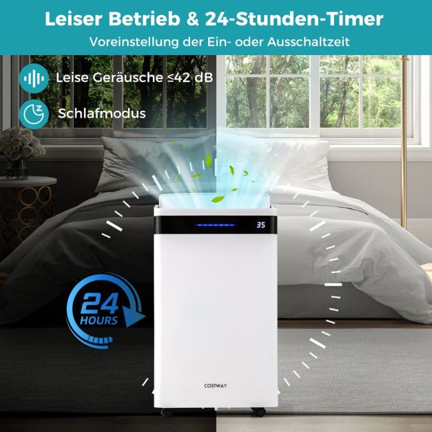 Coast Luchtontvochtiger – 28,5 L per Dag – Tot 35 m² – 35 x 20 x 61 cm – Wit
