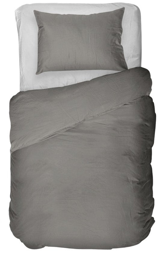 Kayori Kayori Puro Dekbedovertrek Perkal - 240x200-220 +2 slopen - Lits-jumeaux - Hotelkwaliteit - Warmgrijs