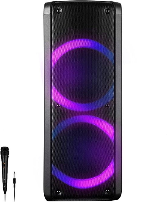 Denver Bluetooth Luidspreker Party Box Disco Verlichting BPS352 Zwart
