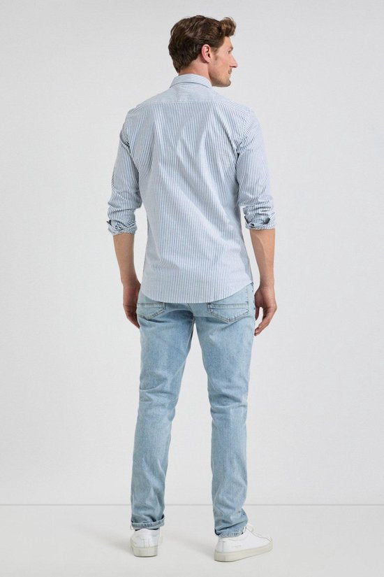 McGregor Overhemd Overhemd Oxford Grote Streep Navy Mannen Maat - XL