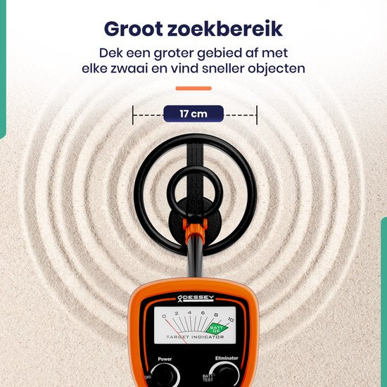 ODESSEY Metaaldetector voor Kinderen - Starterset - Draadloos - Kind - Kinderen - Junior Huntsman