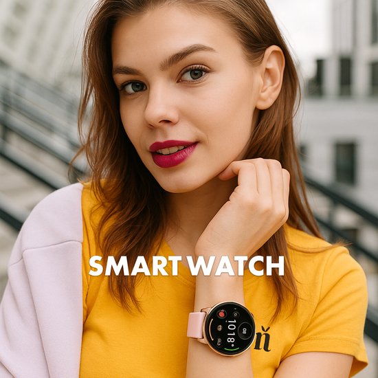Denver Smartwatch - Android iOS - Volledige Belfunctie - Amoled Display - Sporthorloge - Hartslagmeter - Saturatiemeter - Slaapmonitor - SWC387