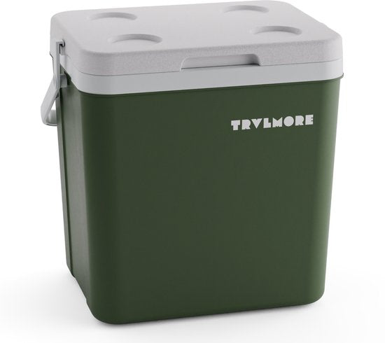 TRVLMORE Koelbox 26L - Frigobox - Inclusief 2 Koelelementen - Groen