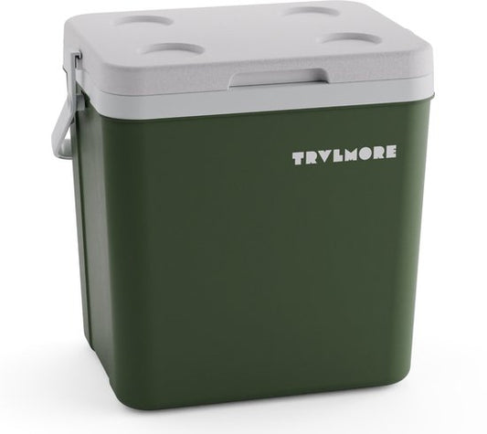TRVLMORE Koelbox 26L - Frigobox - Inclusief 2 Koelelementen - Groen