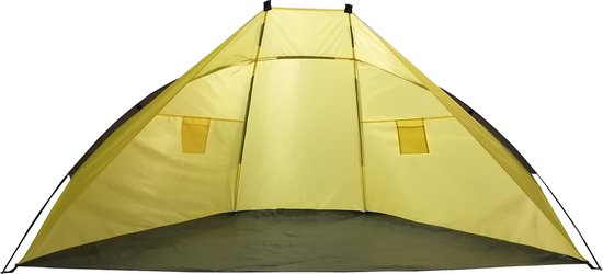 Summertime Beachshelter - strandtentje - lime - 270 x 120 cm - fiberglas stokken