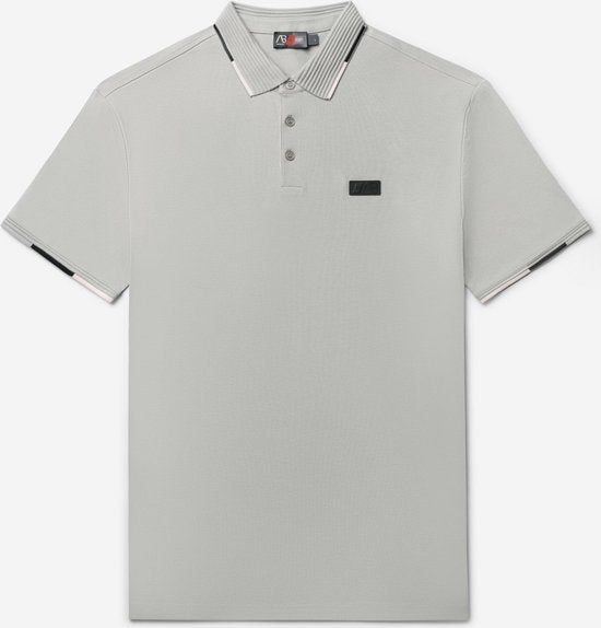 AB Lifestyle - Driekleurige Polo | Alloy - Heren - Maat: XS